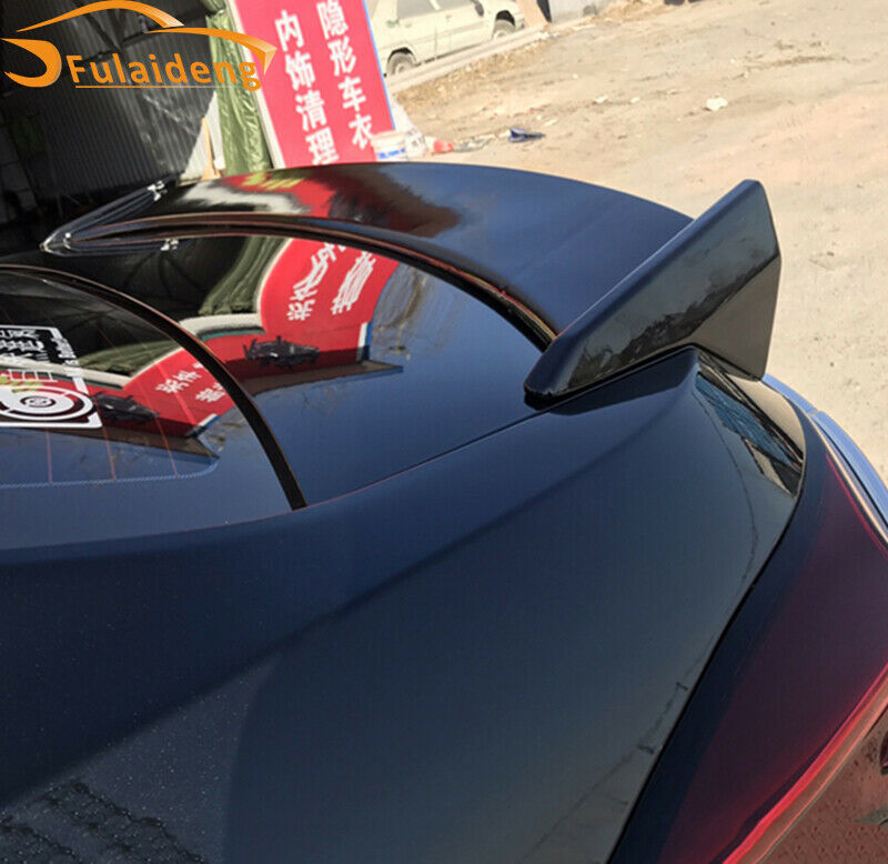 for Toyota for Corolla 2014-2018 Glossy black Rear Trunk Spoiler Splitters Wing Lip