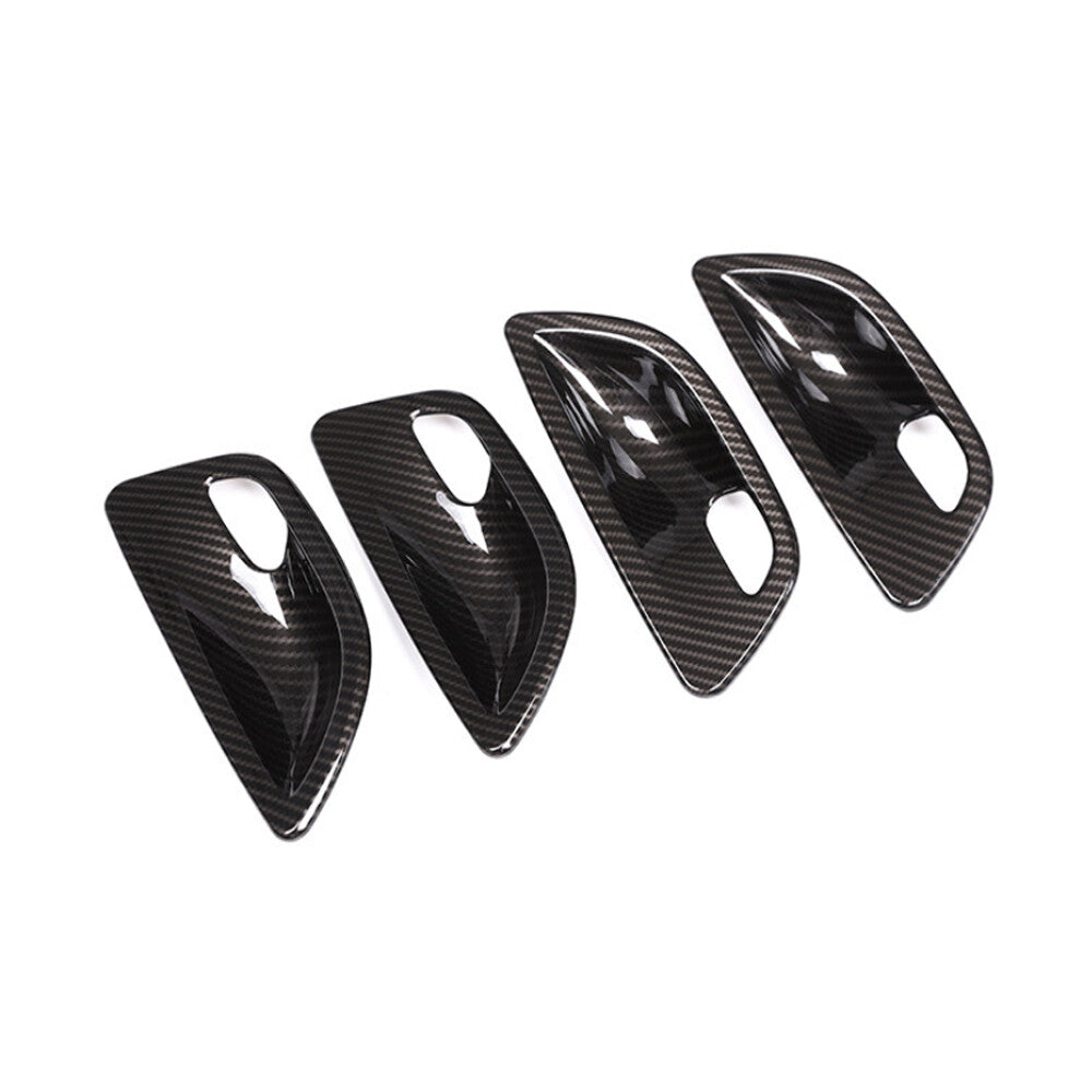 Carbon Fiber ABS Door Handle Bowl Cover for BMW 5 Series F10 520 525 528 2011-17