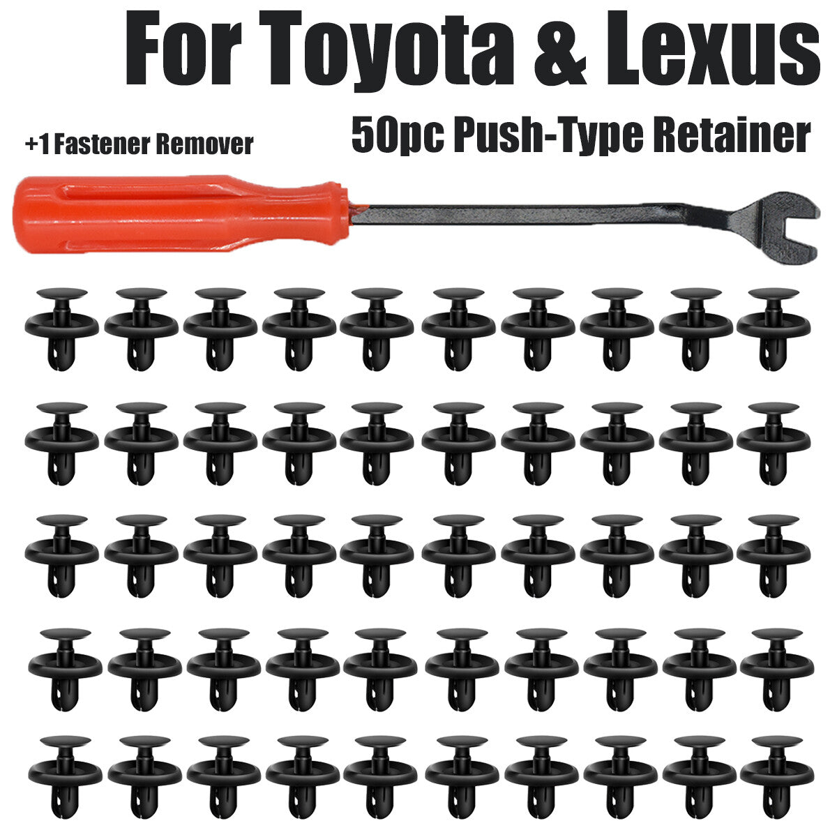 50pcs for Toyota Engine Under Cover Clip Push Type Retainer 90467-07201