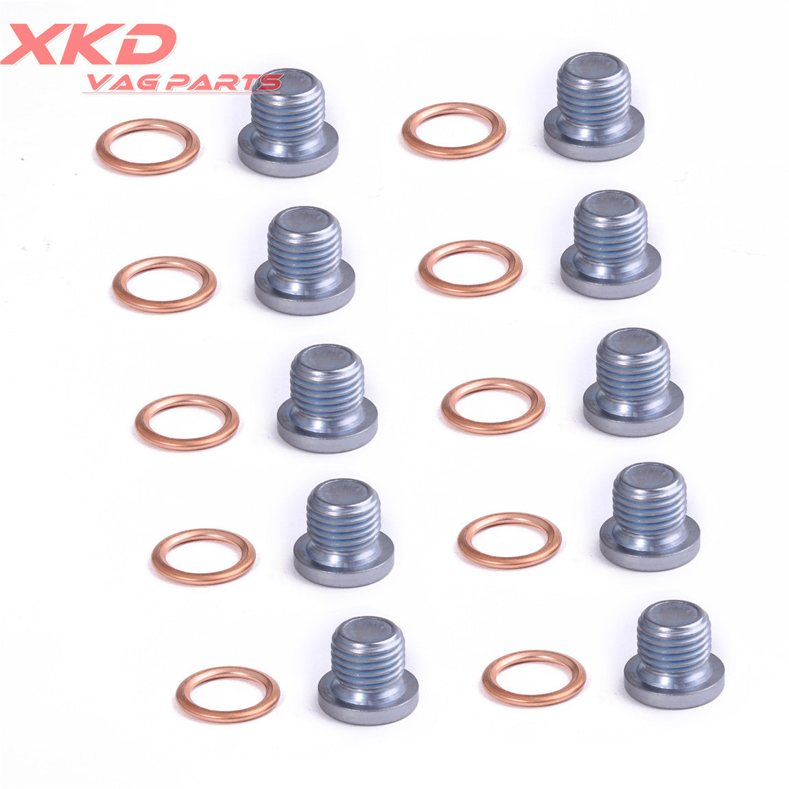 10X Engine Oil Drain Plug & Gaskets for VW for Jetta for Golf CC for Tiguan for AUDI Q3 N0138157 Q