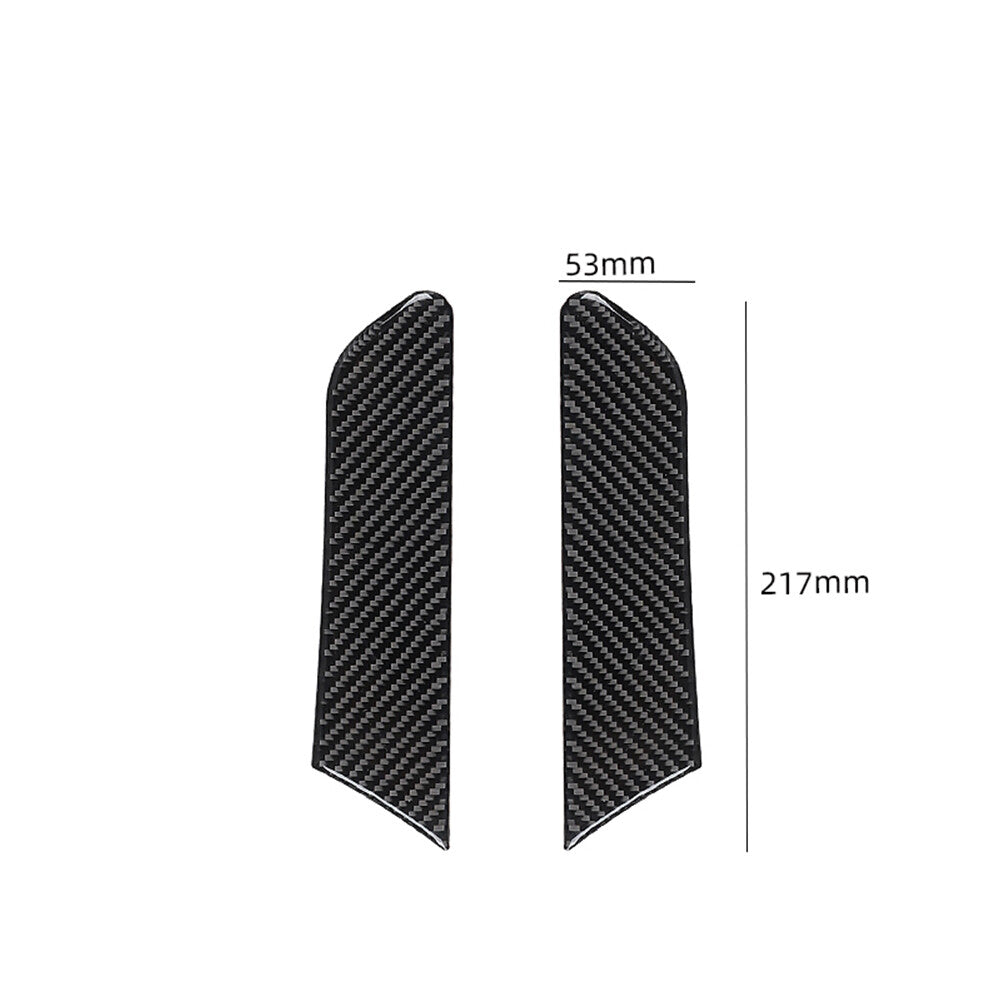 5Pcs Carbon Fiber Rear Central Console Trim Panel For Explorer 2011-2014 v
