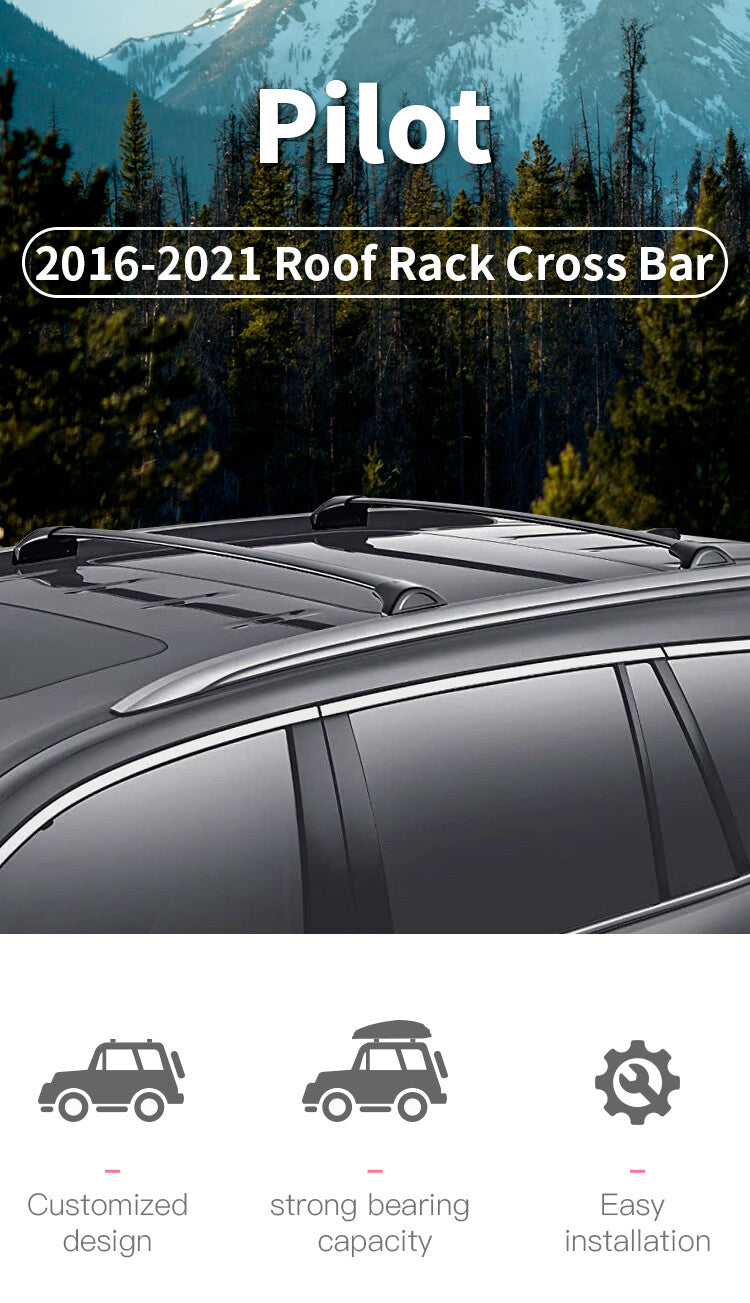 for Honda Pilot Car Roof Rack Outdoor Luggage Cross Bar 2016 -2021