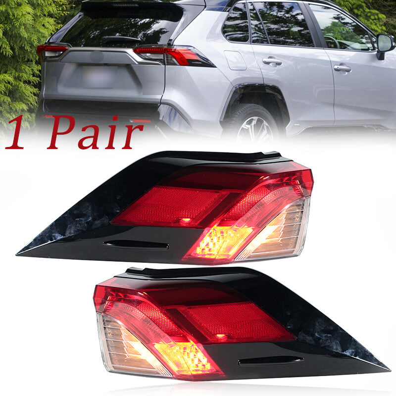 Pair for Toyota RAV-4 RAV4 2019-21 US Versione Car Side Rear Tail Light Assembly