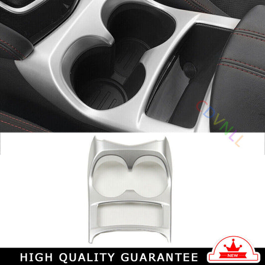 Middle Console Drinking Glass Trim for Nissan Rogue Sport 2017-21 Matte Silver