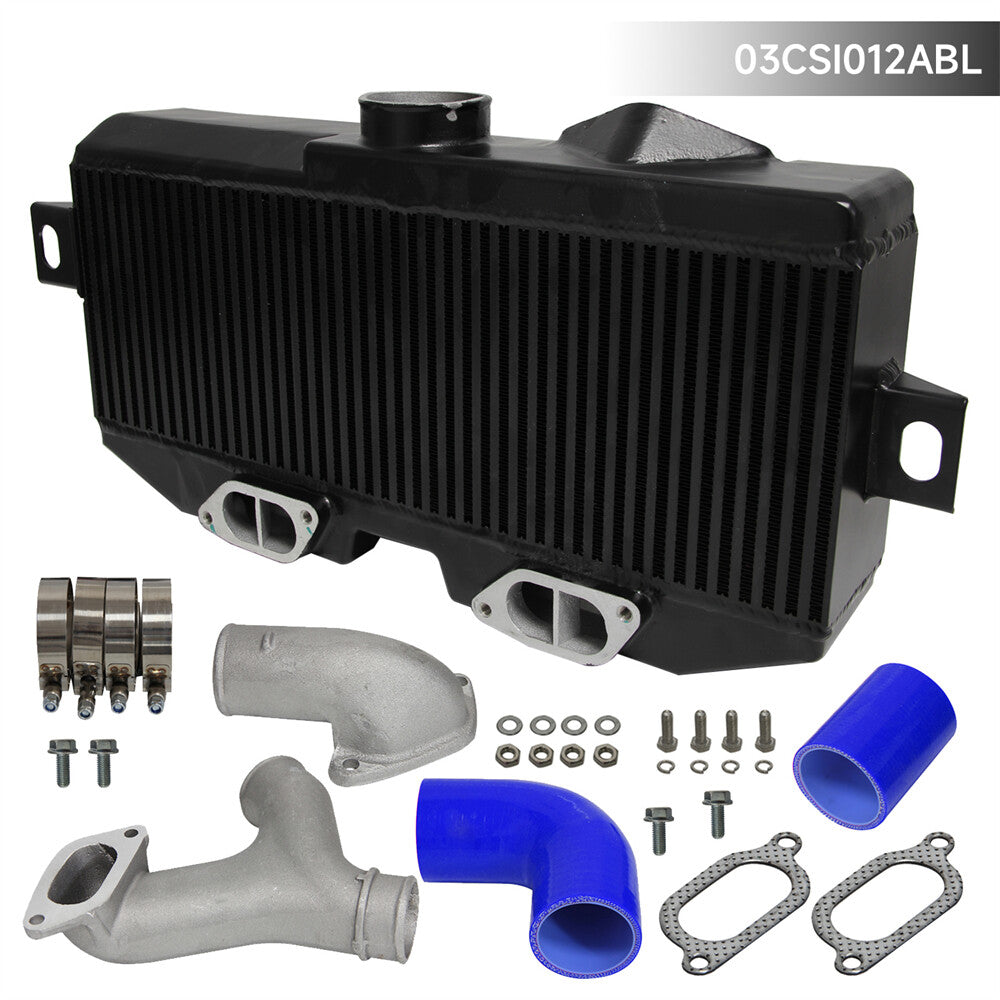 Top Mount Uprated Intercooler Kit for Subaru 02-07 WRX STI EJ20 EJ25 GD GG Blue
