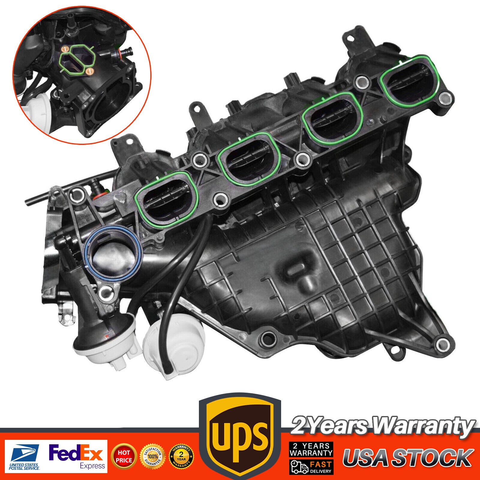 3S4Z-9424-AM Intake Manifold for Fusion 23L 3S4Z9424AM v