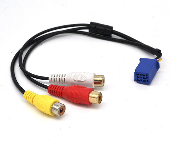 Av 6 pin AUX adapter cable to CD changer radio video RCA cable for lexus v