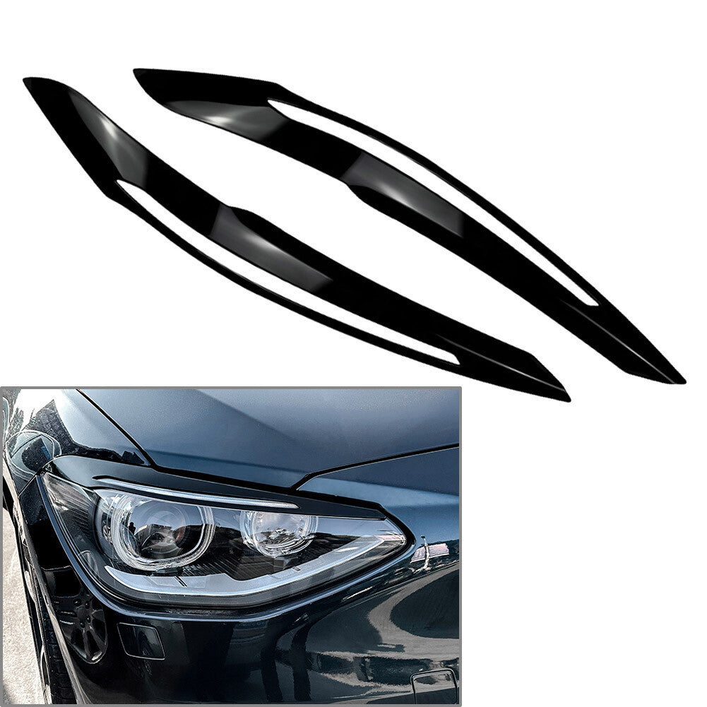 Car Headlight Eyebrow Eyelids Cover Trim for BMW 1 Series F20 Advance Version