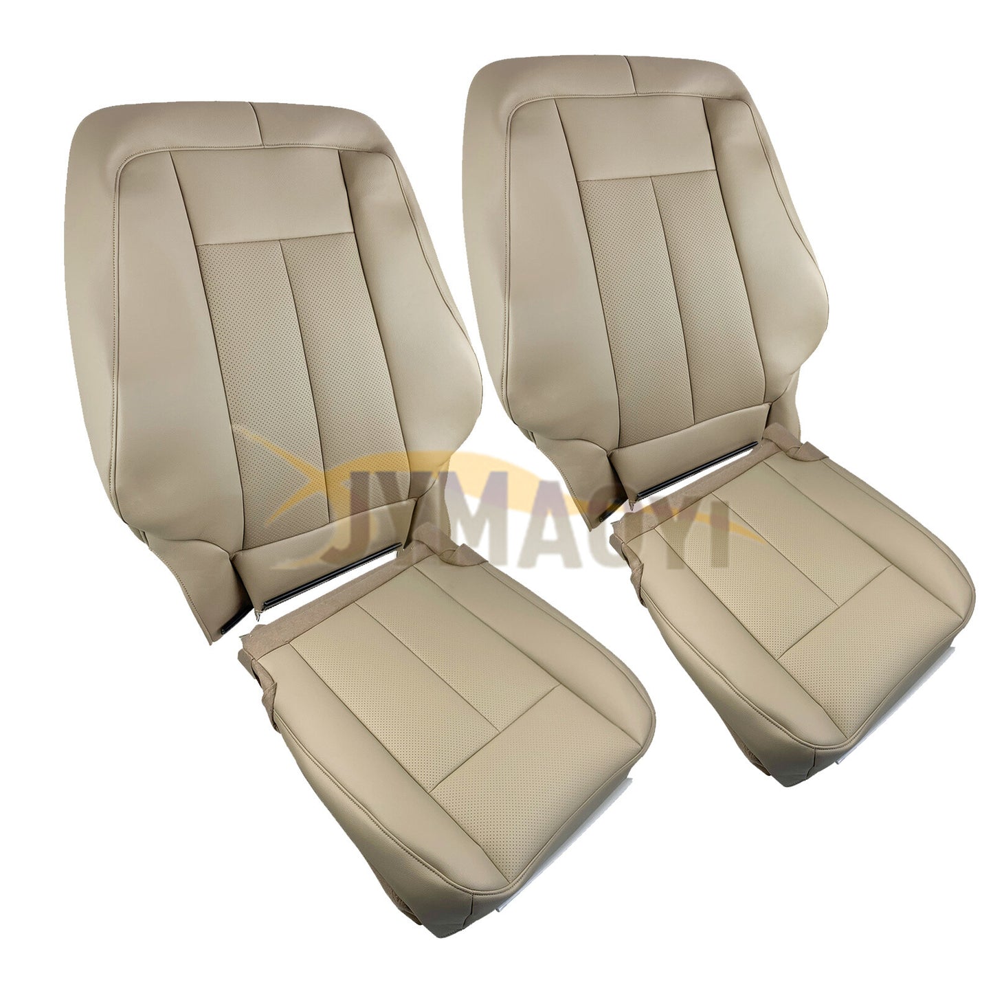Perforated leather for 07-14 Expedition driver and passenger for seat covers, tan color. n