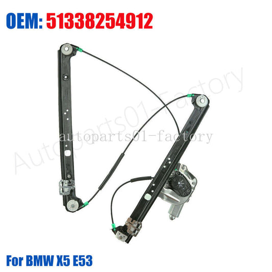 Front Right Passenger Side Window Regulator Repair for BMW X5 E53 2000-2006