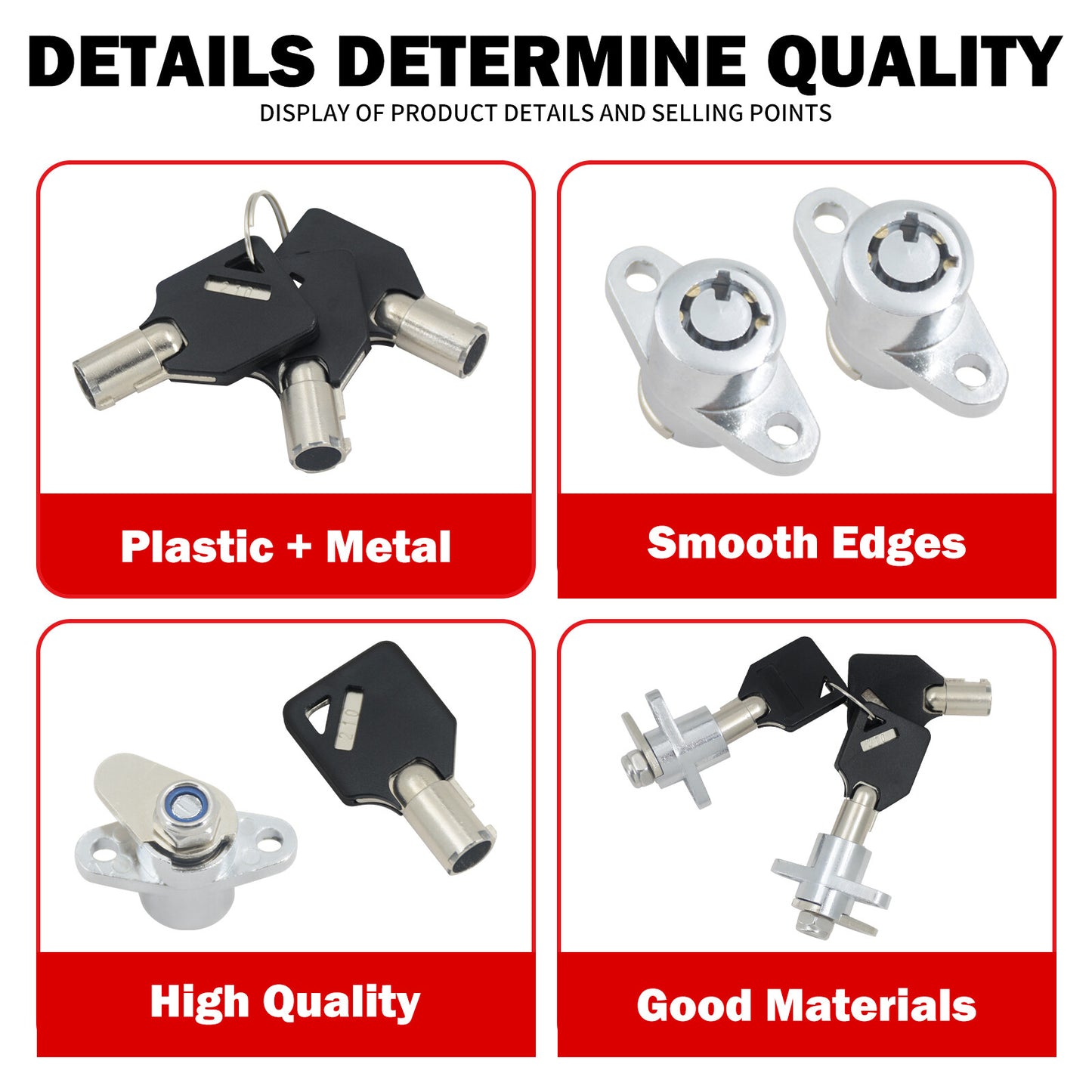 Hard Saddle Bag Saddlebag Lock Set for Harley Touring Street Road Glide 93-2013 Q