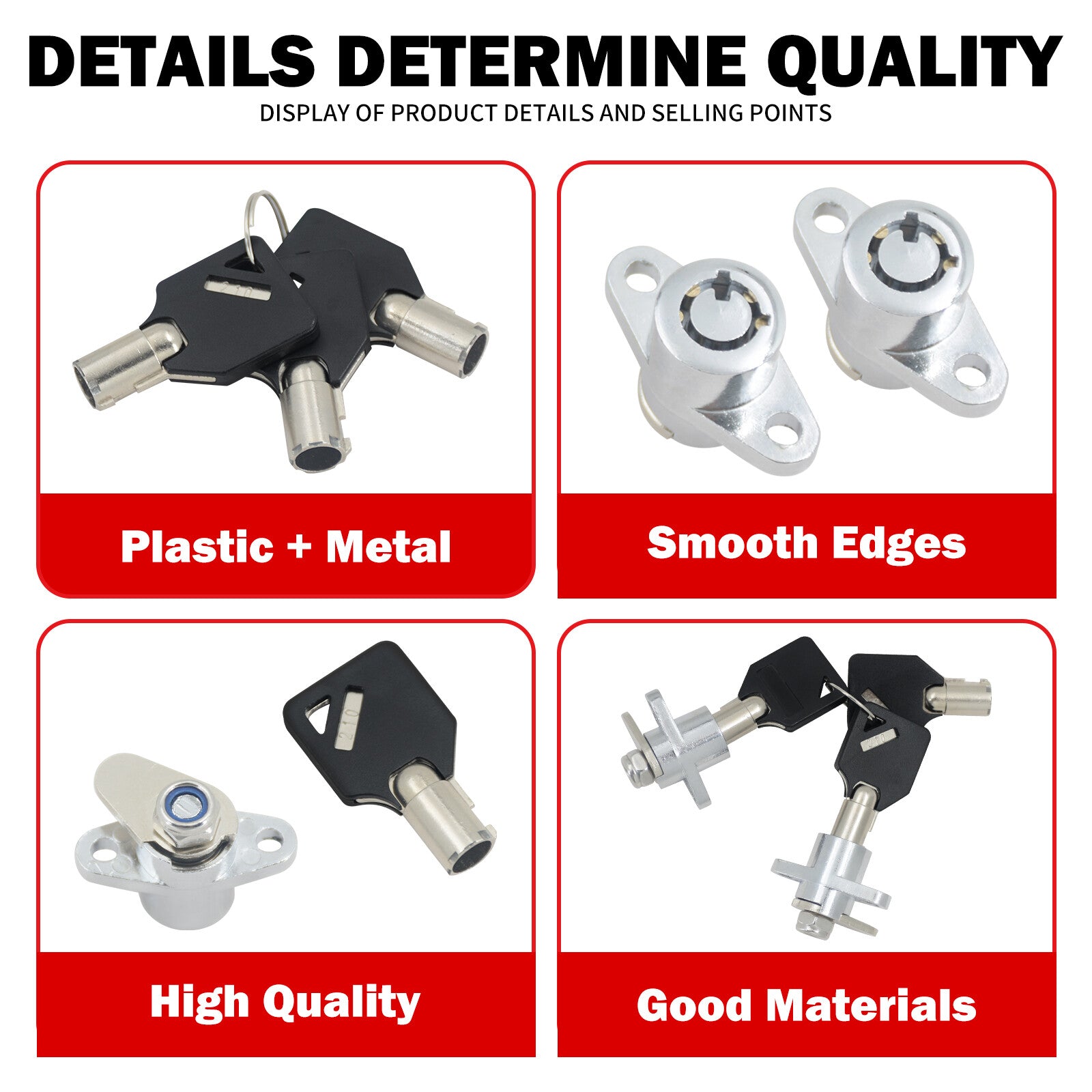 Hard Saddle Bag Saddlebag Lock Set for Harley Touring Street Road Glide 93-2013 Q