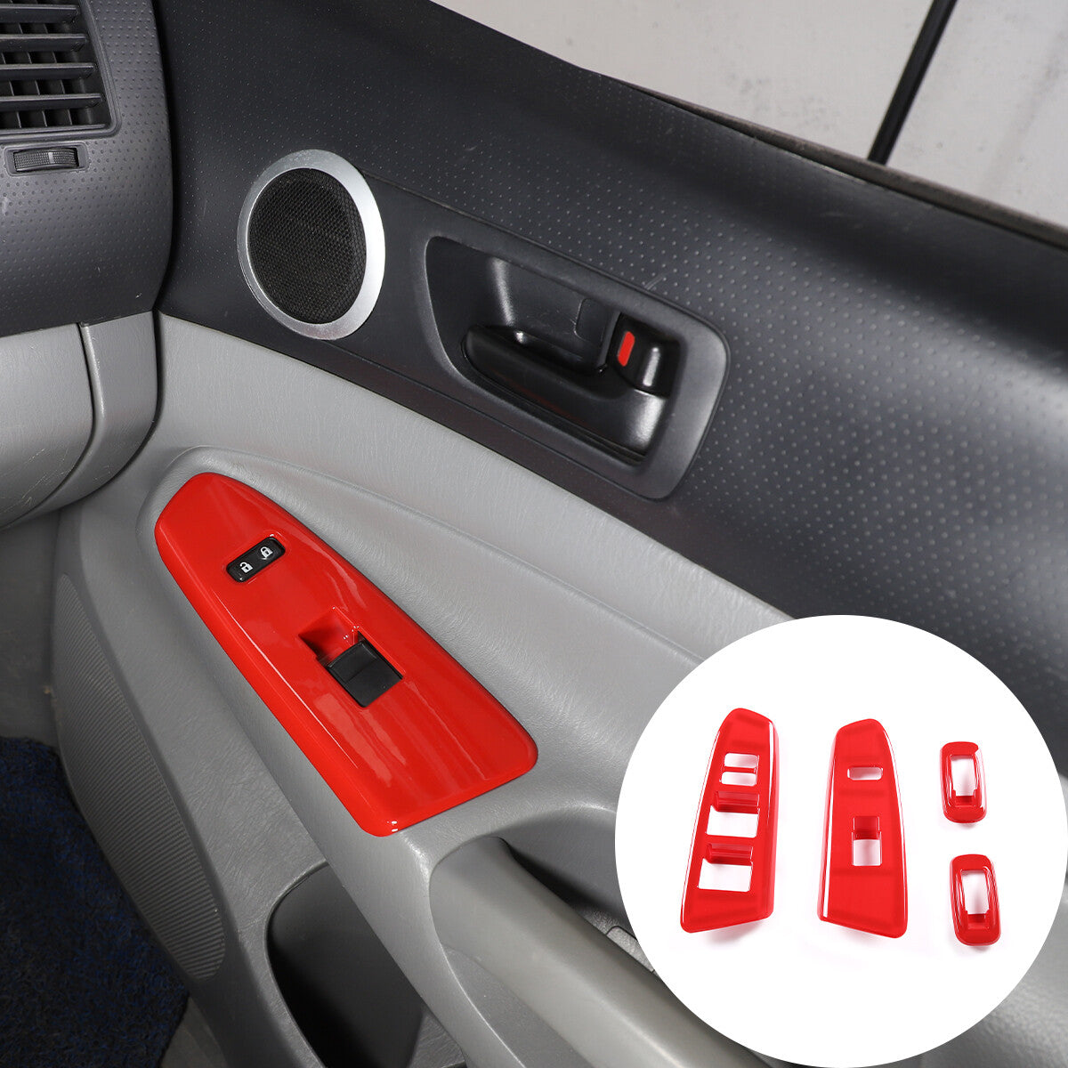 Gear Shift Knob Head Cover Decoration for Tandra 2014-21 ABS Carbon Fiber- v