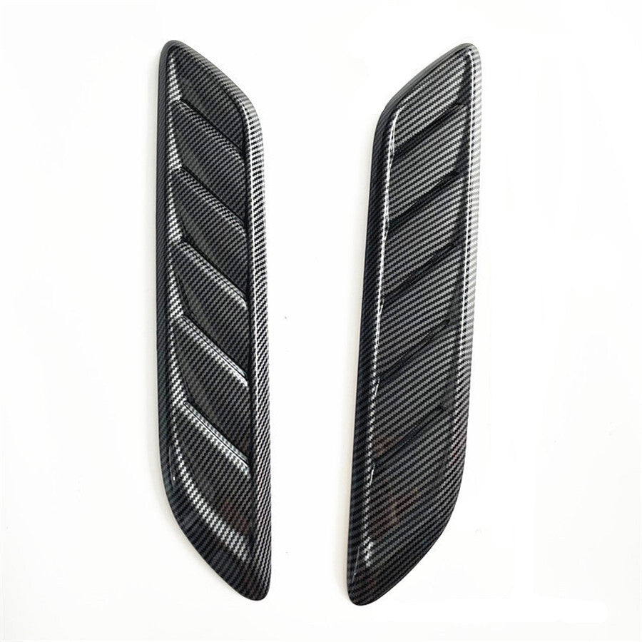 Carbon fiber style car cover ventilator cover air intake accessories - n