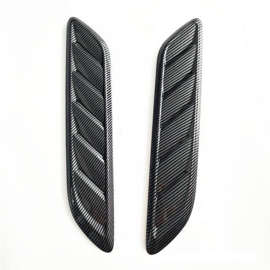 Carbon fiber style car cover ventilator cover air intake accessories - n