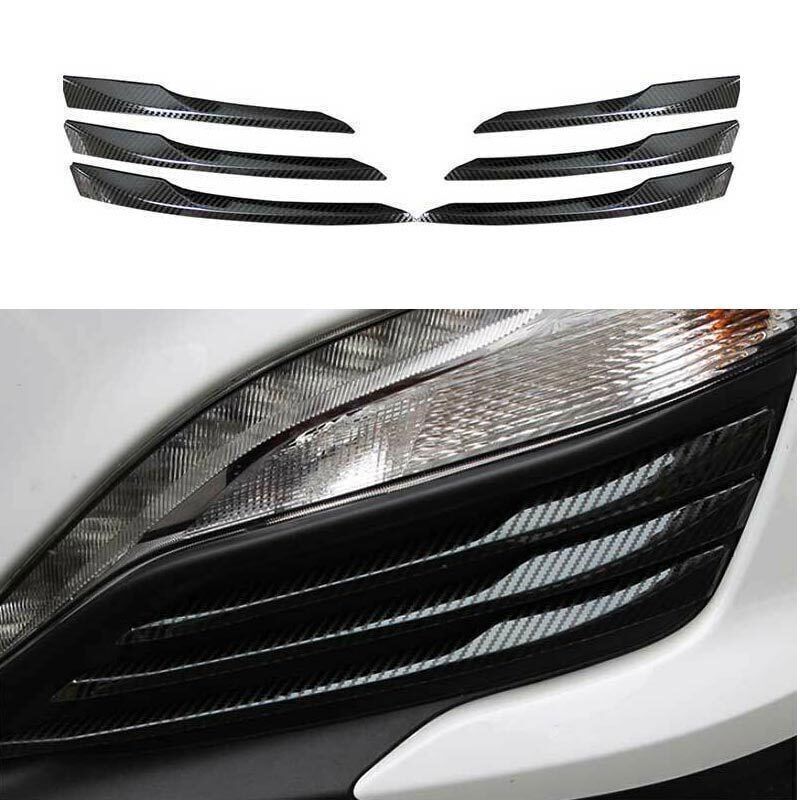 for Chevrolet Malibu 19-2024 Strip Trim Carbon Fiber Front Bumper Fog Lamp Light