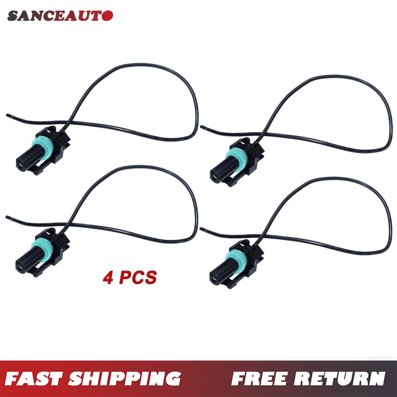 4-Pack Beginner Connector Pigtail Cable for Universal for Corvette 2005 CTS for Hummer 19368859- n