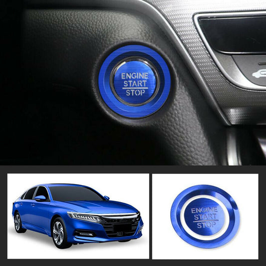 Suitable for 2018-2020 for Honda Accord, blue engine start/stop button switch cover.