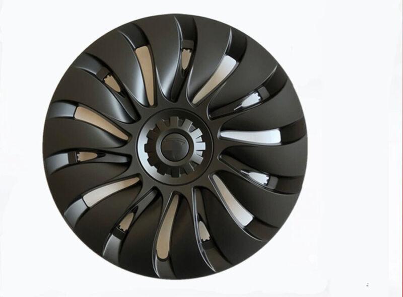 4PCS 19 inch Matte Black Hub Cap Wheel Rim Cover for Tesla Model Y 2020-2023 Q