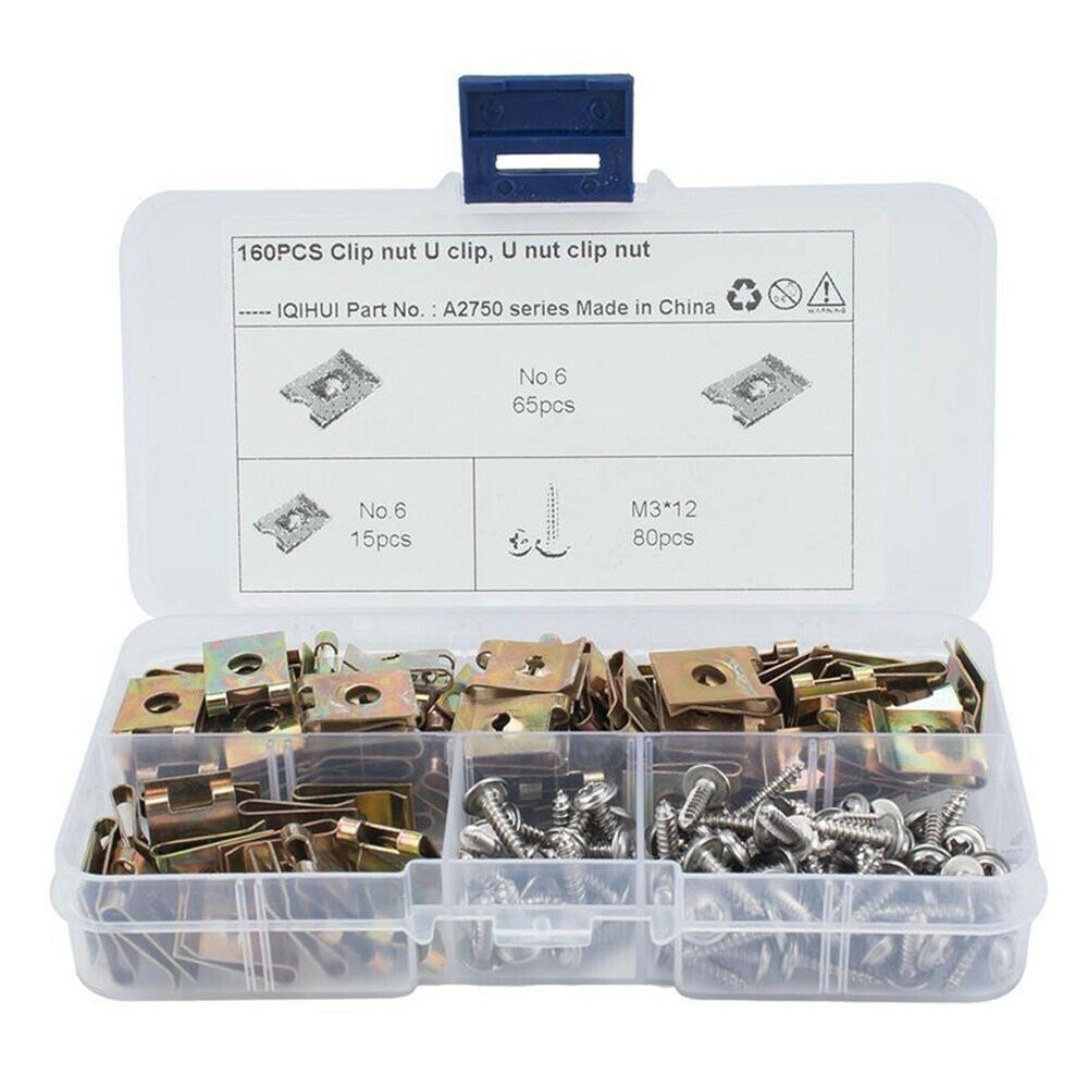 Car Speed Fasteners U-Nuts Self Tapping Screw Spire U-Clips Interior Trim Panel. n