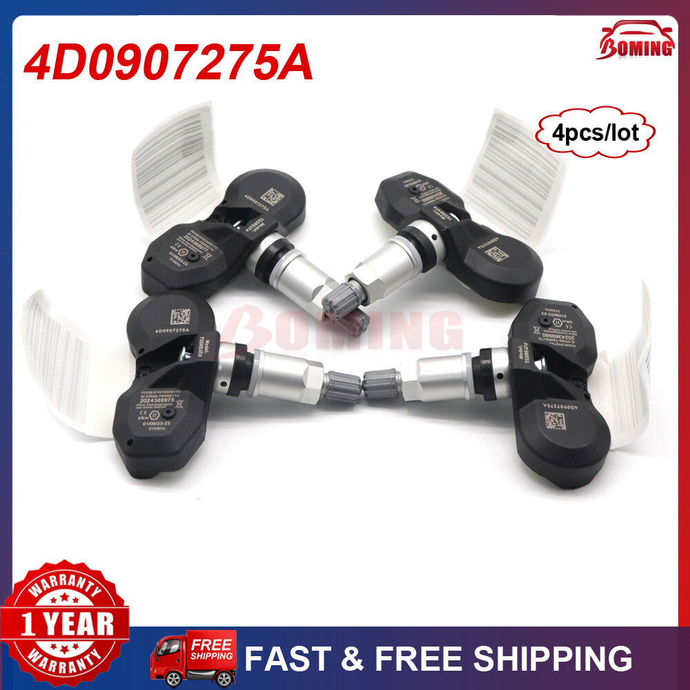 4pcs Tire Pressure System Sensor 4D0907275A TPMS for Audi for Maybach for Mercedes-Benz