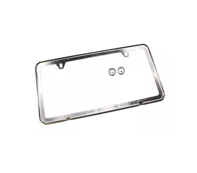 Car license plate frame cover cap, trunk ultra-thin chrome plating suitable for Nissan