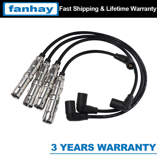 4PCS 06A905430 Spark Plug Wires Ignition Cable New for VW for Jetta for Passat Q