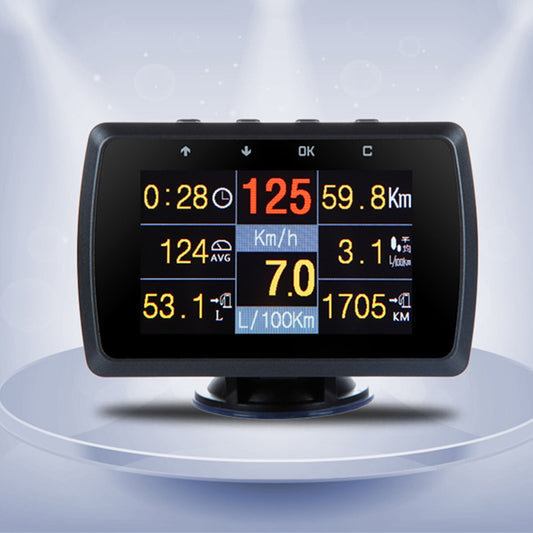 OBD2 OBD HUD Car Speedometer Digital Display Gauge Fault Code Alarm Water Temp