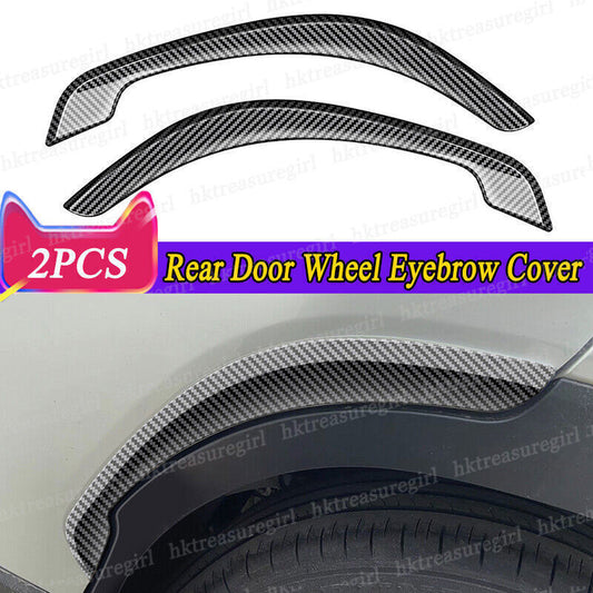 ABS Carbon Fiber Rear Door Wheel Eyebrow Cover for Toyota for Corolla Cross 22-24 2P