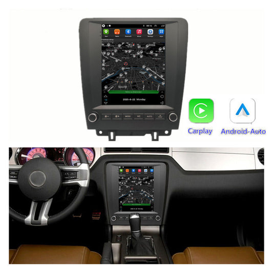 9.7 Vertical Stereo Radio GPS WIFI Carplay Nav Head Unit for Ford for Mustang 10-14
