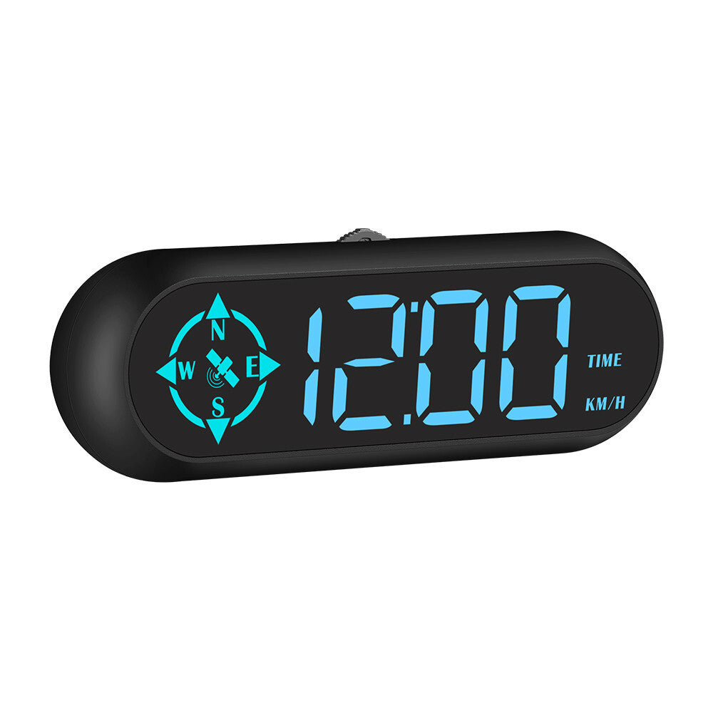 Car GPS HUD Head Up Display Speed Time MPH KMH Speedometer Overspeed Alarm