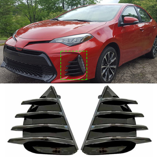 LH RH for Toyota for Corolla SE XSE 2017 2018 2019 Front bumper Fog lamp cover trim