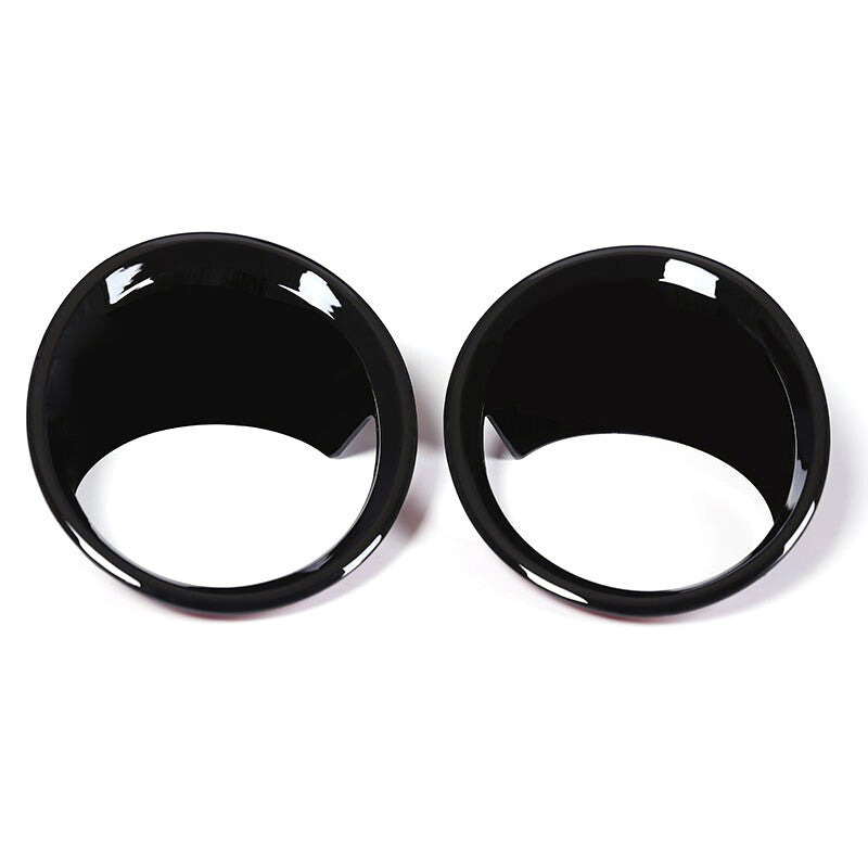 2pcs black for BMW X1 F48 2016-2019 Car Front Fog Light Lamp Cover Trim