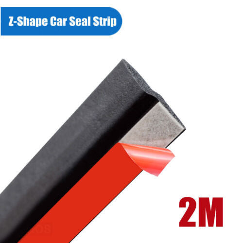 Z-type 2-meter car door sealing strip edge rubber wind vane sealing strip decoration - n