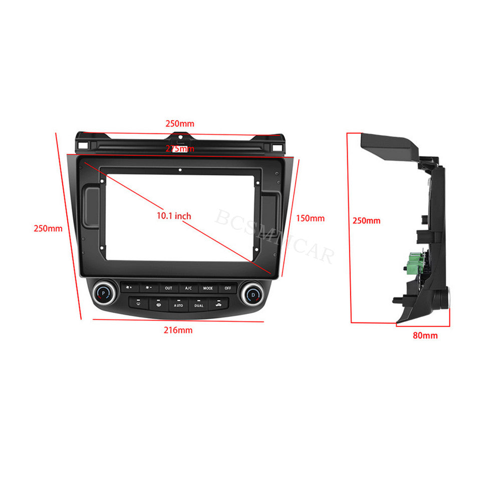 10.1in Radio Mirror Link Bluetooth Head Unit WIFI Fit for Honda for Accord 2003-2007