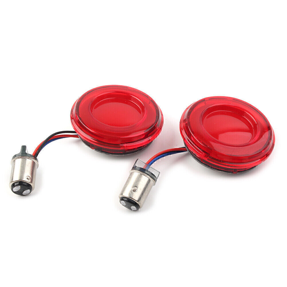 1157 Red LED Front Turn Signal Light for Harley Dyna Sportster XL883 Q