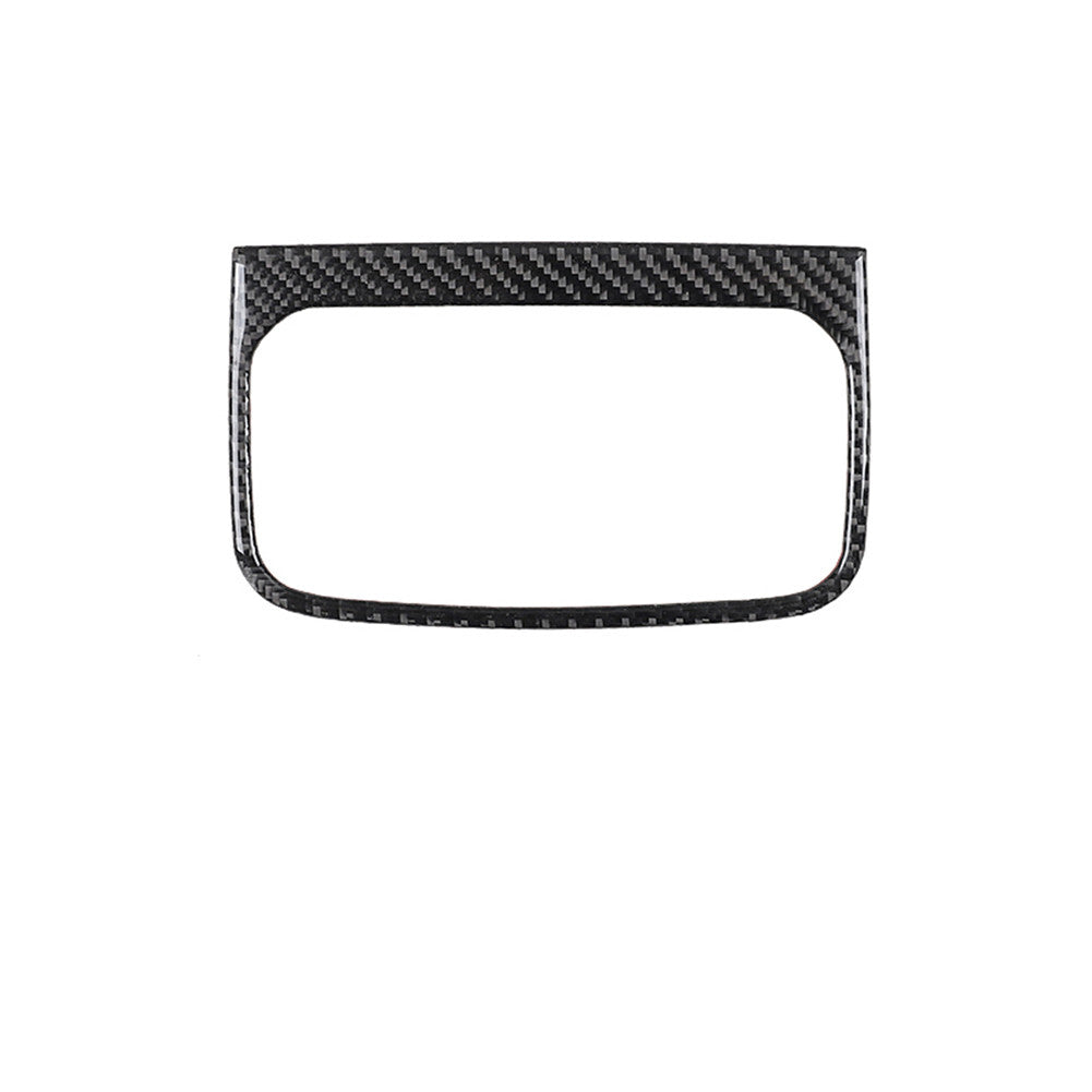 Carbon Fiber Rear Central Cup Holder Cover Trim for Toyota Tacoma 2016-2021