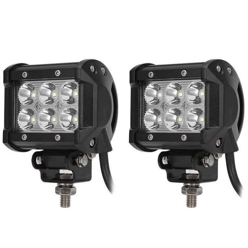 Waterproof Motorcycle 18W LED Driving Fog Spot Spotlight Lamp Flood Beam Light