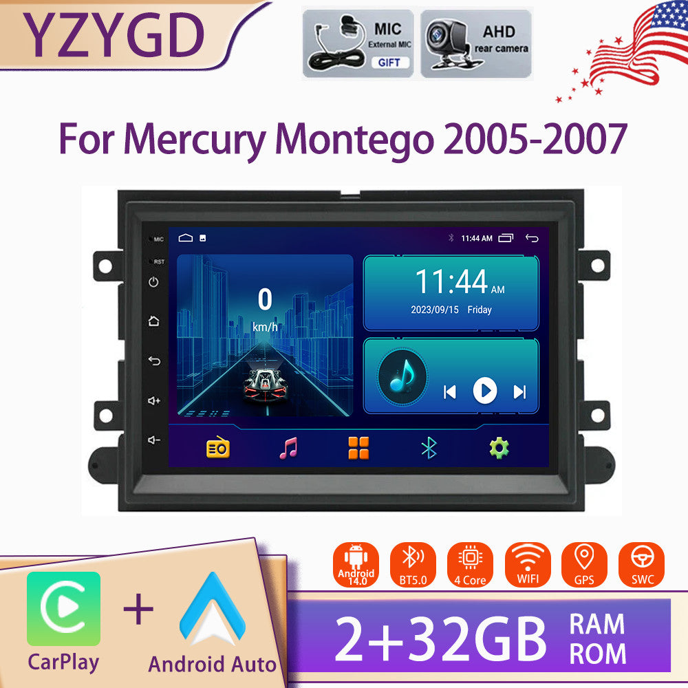 Android Carplay for Mercury Montego 2005-2007 Car Stereo Radio GPS Navi Screen