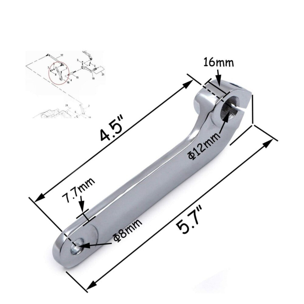 Motorcycle internal shift lever for Harley Road Electra Glide Chrome - n
