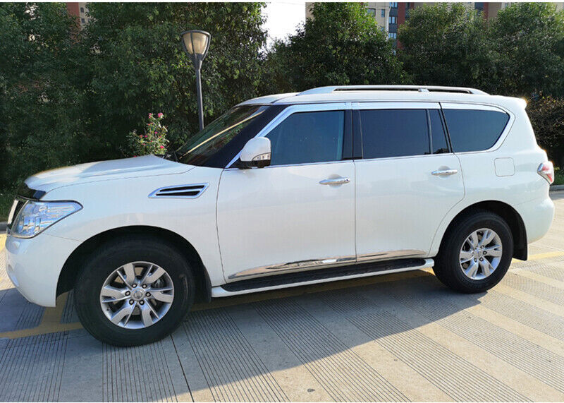 for Nissan Armada 2017-2024 silver Window Wind Visors Rain Guard Vent Deflectors