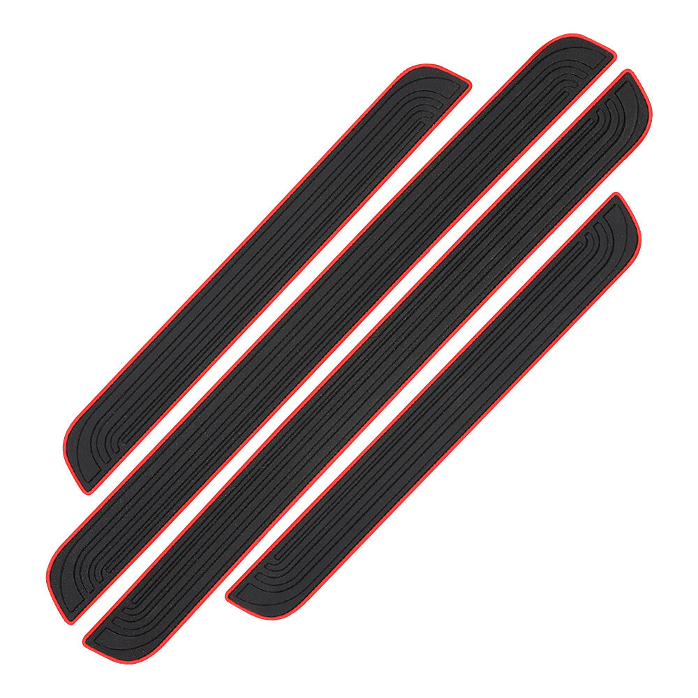 4x Rubber for BMW Car Sedan Door Sill Cover Panel Step Protector Accessory