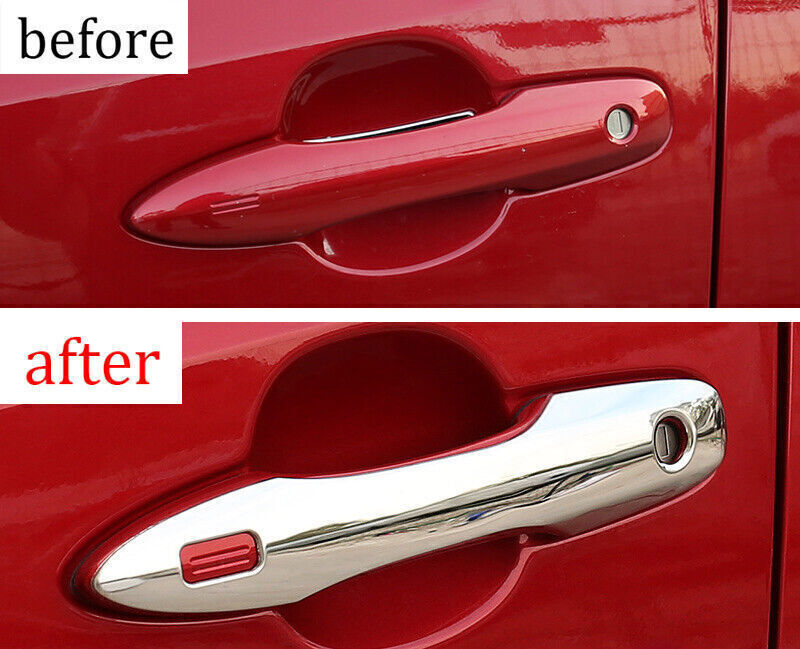 for Toyota for Corolla 20-2024 4P Chrome Exterior Side for Smart Door Handle Cover Trim