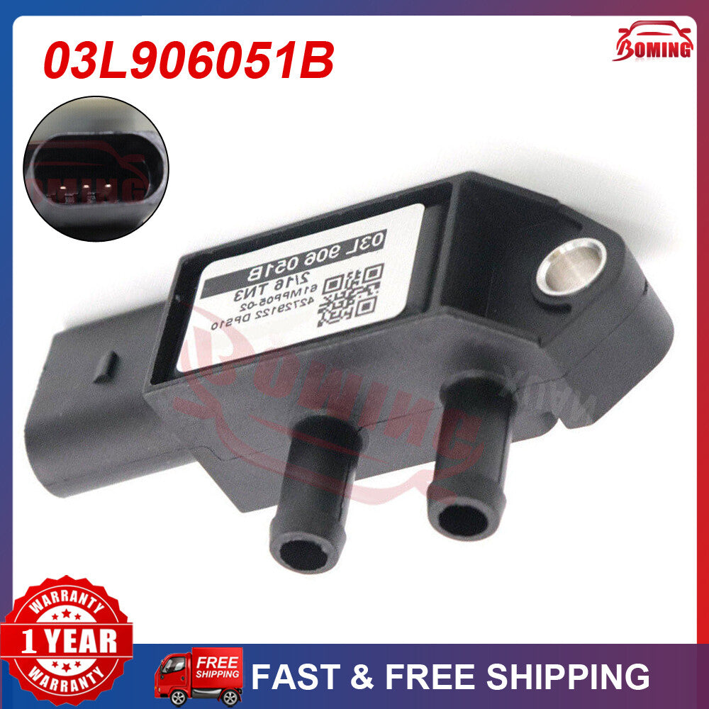 DPF DIFFERENTAL DIFFERENCE PRESSURE SENSOR 03L906051B for Audi for Volkswagen New