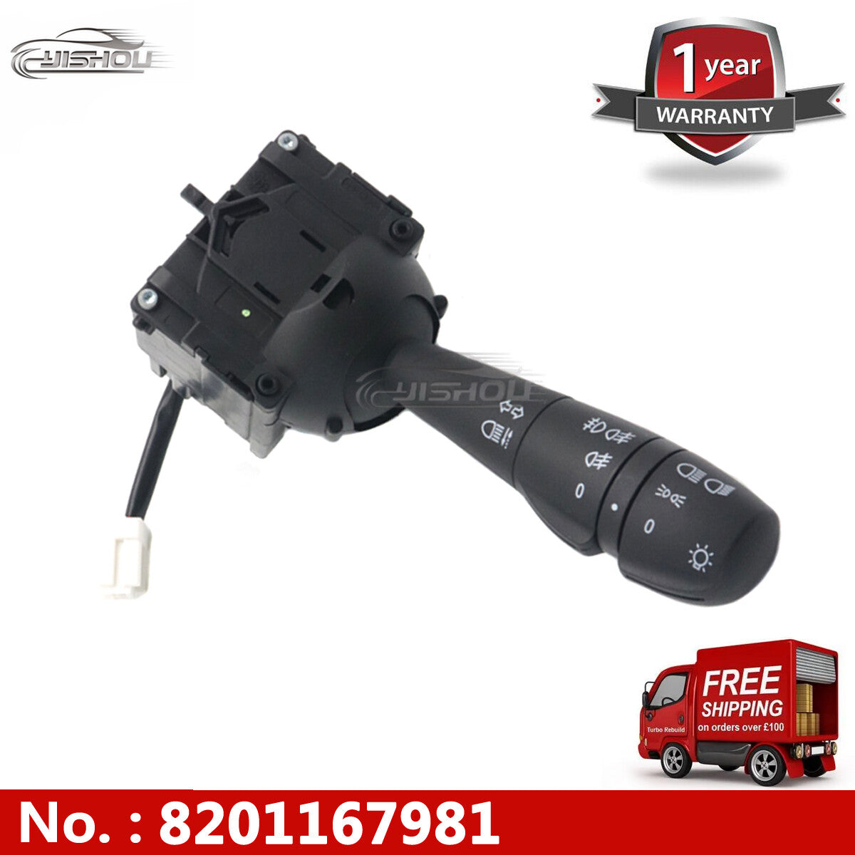 Turn signal indicator headlight switch for Renault Logan Clio IV 8201167981 - new