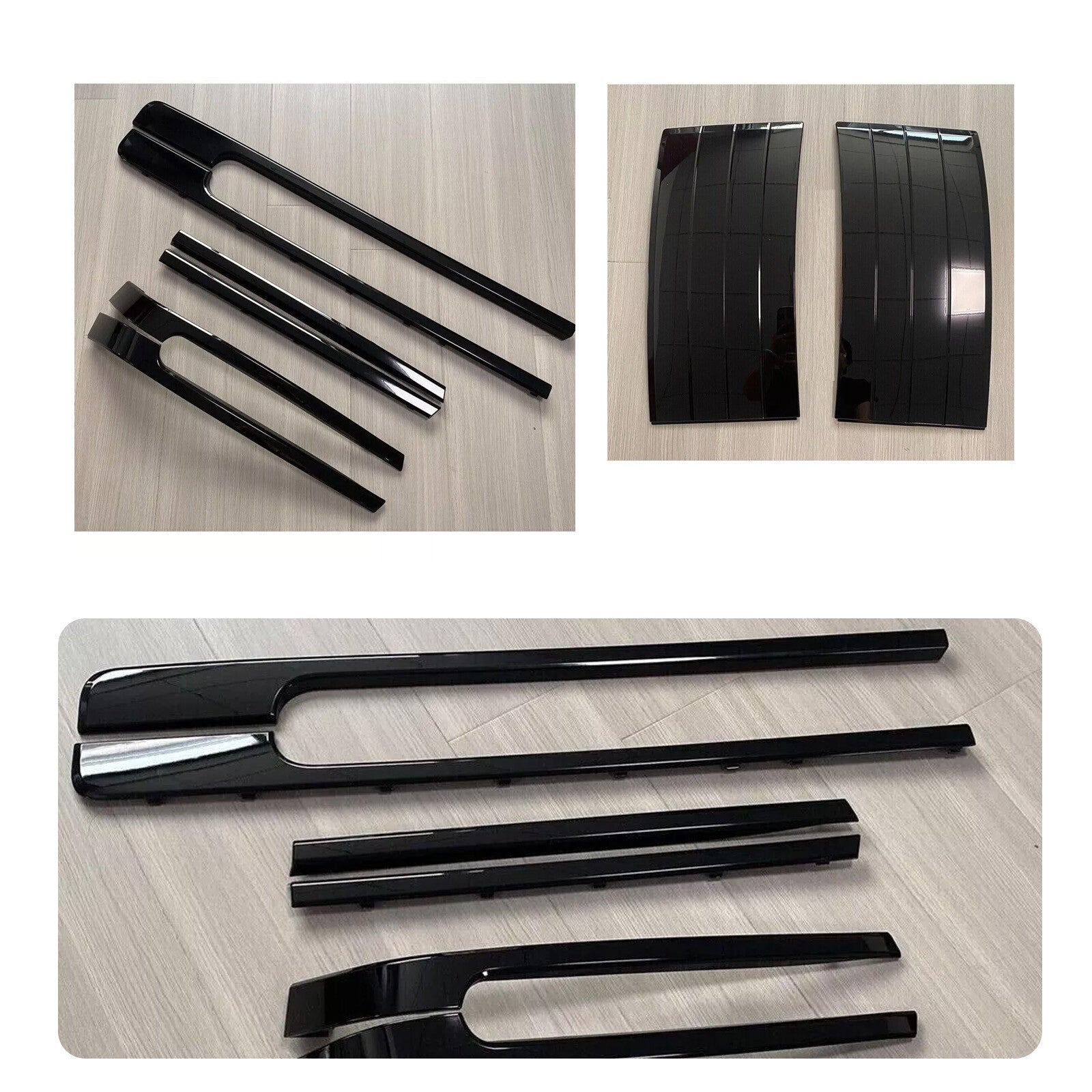 Black Door Side Body Fender Vent Trim Strip Kit Fit for Range Rover L405 2018-22