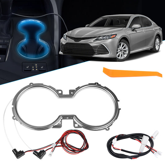 Cup Holder Ice Blue LED Ambient Light Car Accessories for Toyota for Camry 2018-2023