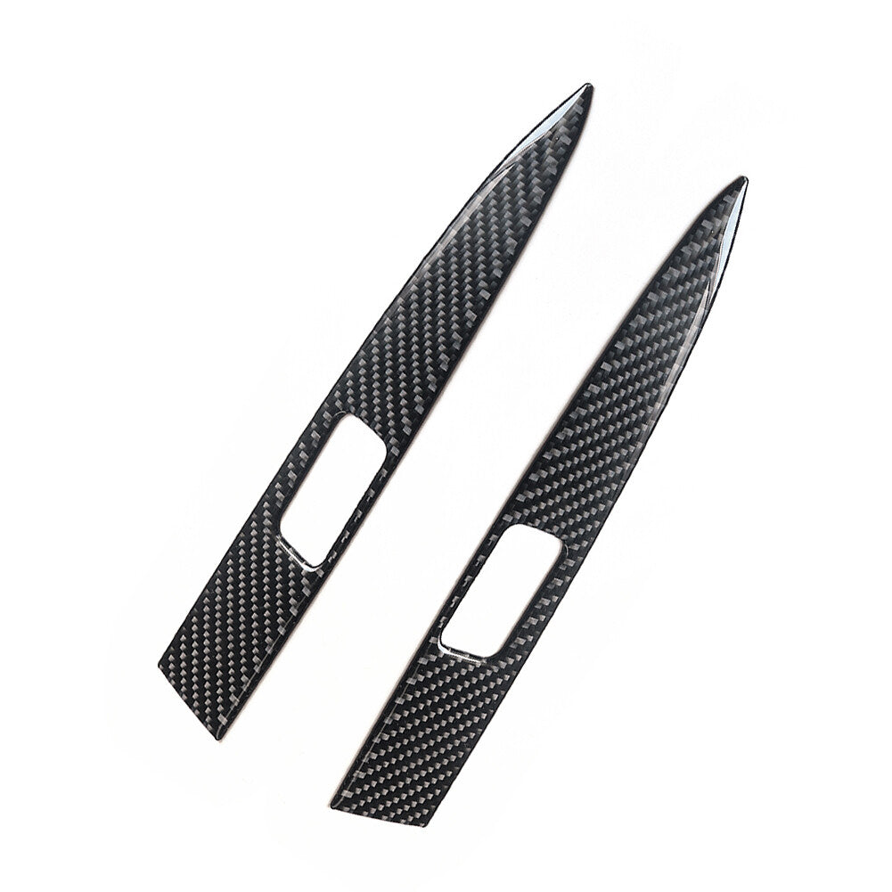 2Pcs Carbon Fiber Rear Window Switch Interior Trim for Honda Odyssey 2005-2010