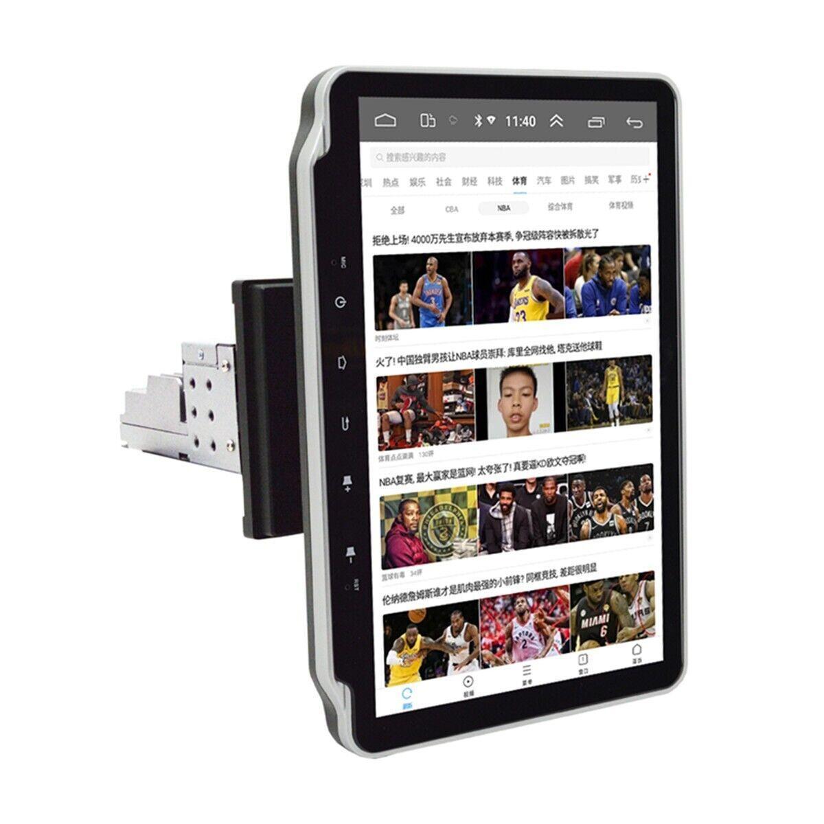 Car-mounted 10.1-inch single DIN touchscreen camera, stereo radio, Bluetooth GPS, MP5 player n