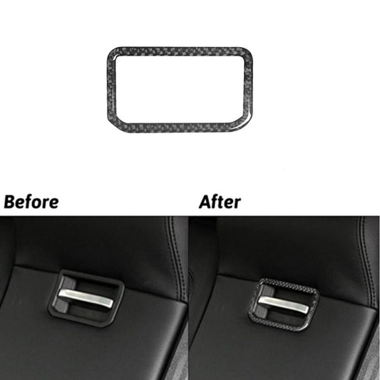 Carbon Fiber Rear Armrest Switch Cover Trim For Land for Range Rover Sport 2014-2017